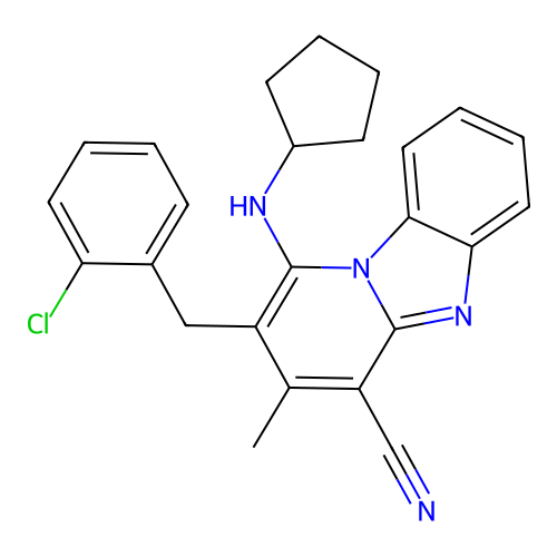 C25H23ClN4 structure