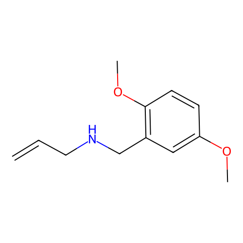N-(2,5-dimethoxybenzyl)prop-2-en-1-amine structure