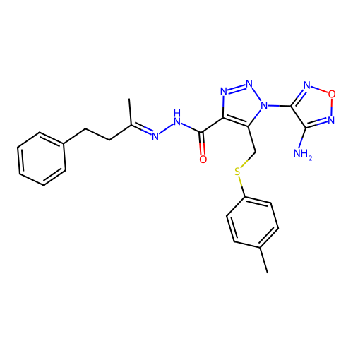 C23H24N8O2S structure