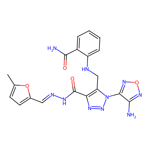 C19H18N10O4 structure