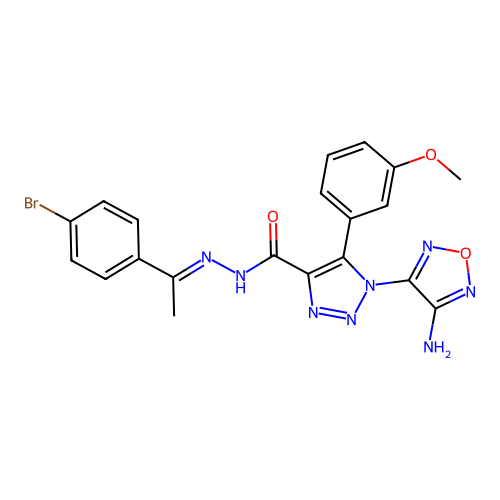 C20H17BrN8O3 structure