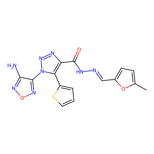 C15H12N8O3S structure