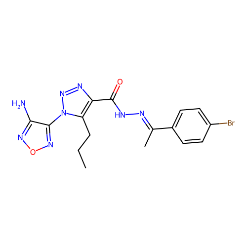 C16H17BrN8O2 structure