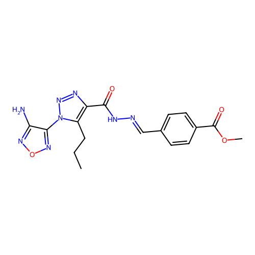 C17H18N8O4 structure