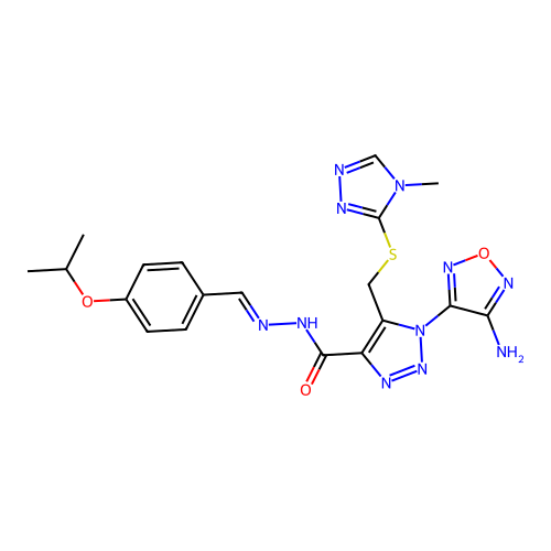 C19H21N11O3S structure