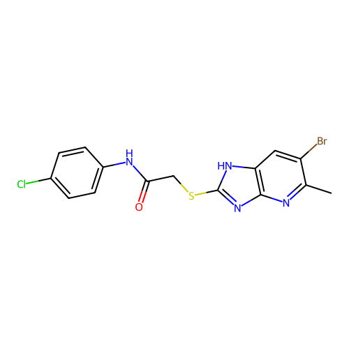 C15H12BrClN4OS structure