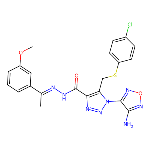 C21H19ClN8O3S structure