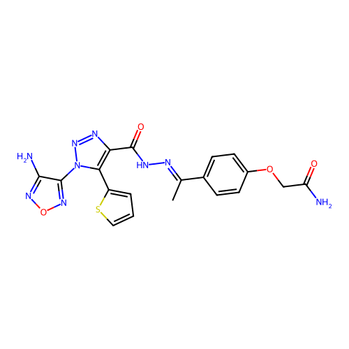 C19H17N9O4S structure