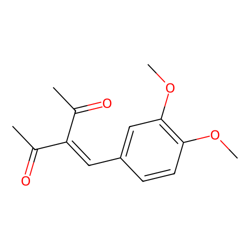 3-(3,4-Dimethoxybenzylidene)-2,4-pentanedione structure
