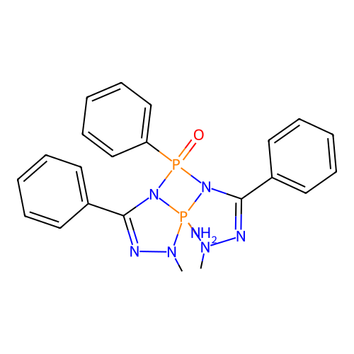9,10-Dihydro-1,9-dimethyl-3,5,7-triphenyl-1H-1,3,2lambda5,4-diaza structure