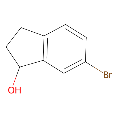 6-bromo-2,3-dihydro-1H-inden-1-ol structure