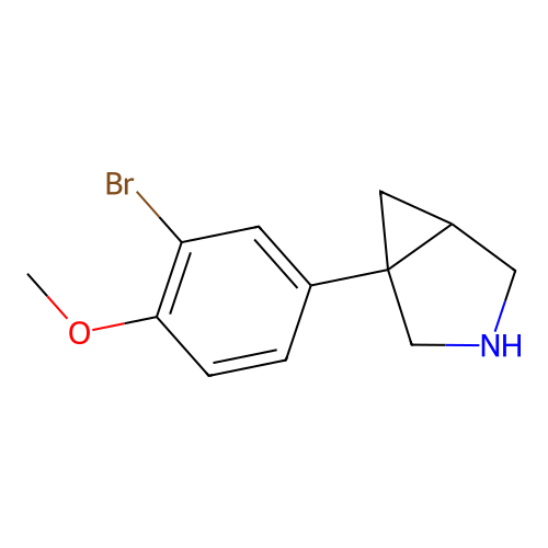 3-Azabicyclo[3.1.0]hexane, 1-(3-bromo-4-methoxyphenyl)- structure