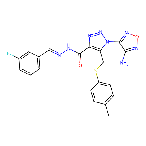 C20H17FN8O2S structure