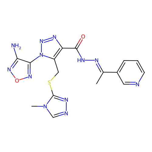 C16H16N12O2S structure