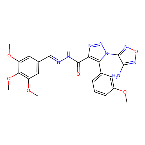 C22H22N8O6 structure