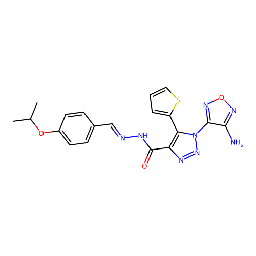 C19H18N8O3S structure
