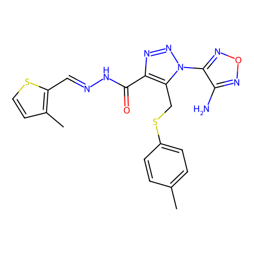 C19H18N8O2S2 structure