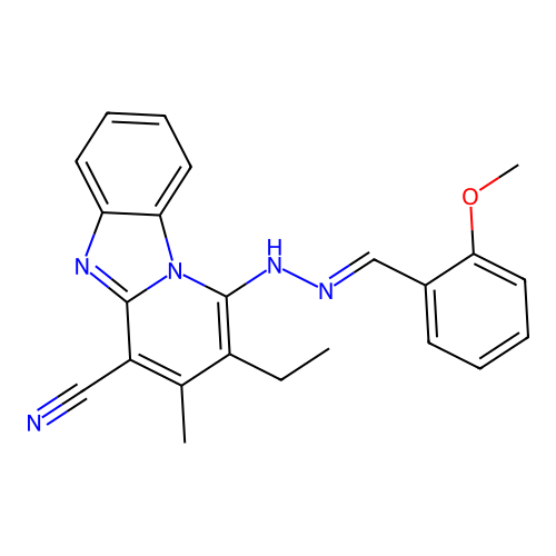 C23H21N5O structure