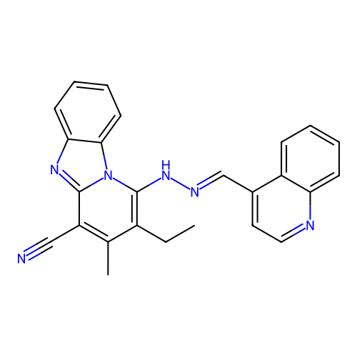 C25H20N6 structure