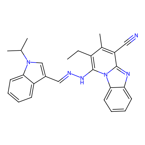 C27H26N6 structure