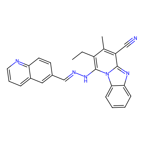 C25H20N6 structure