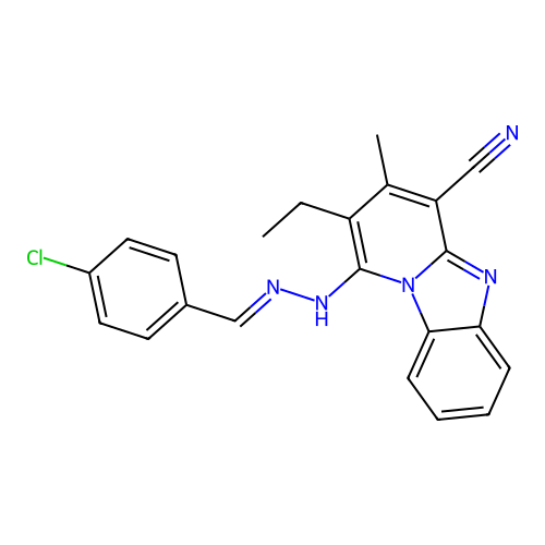 C22H18ClN5 structure