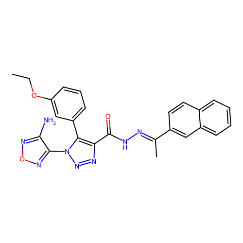 C25H22N8O3 structure