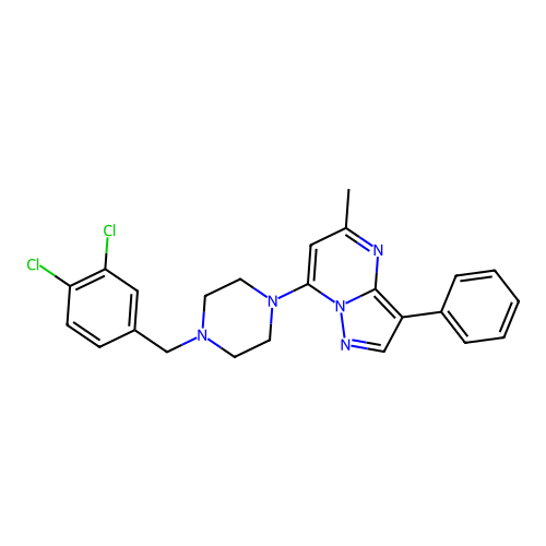 C24H23Cl2N5 structure