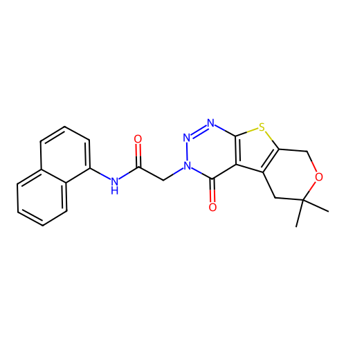 C22H20N4O3S structure