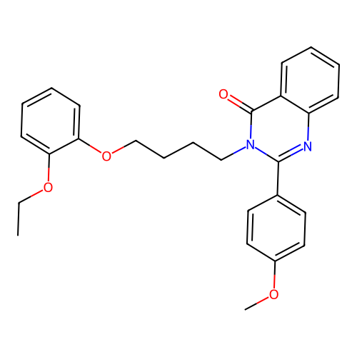 3-(4-(2-ethoxyphenoxy)butyl)-2-(4-methoxyphenyl)quinazolin-4(3H)-one structure