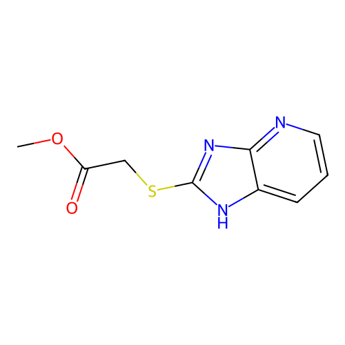 methyl 2-((3H-imidazo[4,5-b]pyridin-2-yl)thio)acetate structure