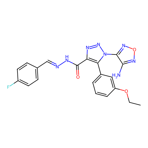 C20H17FN8O3 structure