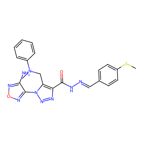 C21H21N9O2S structure