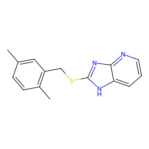 2-((2,5-dimethylbenzyl)thio)-3H-imidazo[4,5-b]pyridine structure