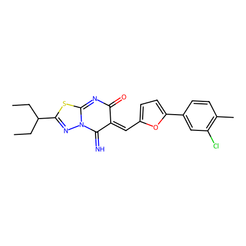 C22H21ClN4O2S structure