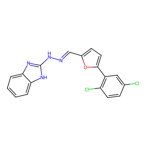 C18H12Cl2N4O structure