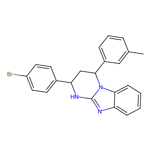 C23H20BrN3 structure