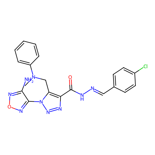 C20H18ClN9O2 structure