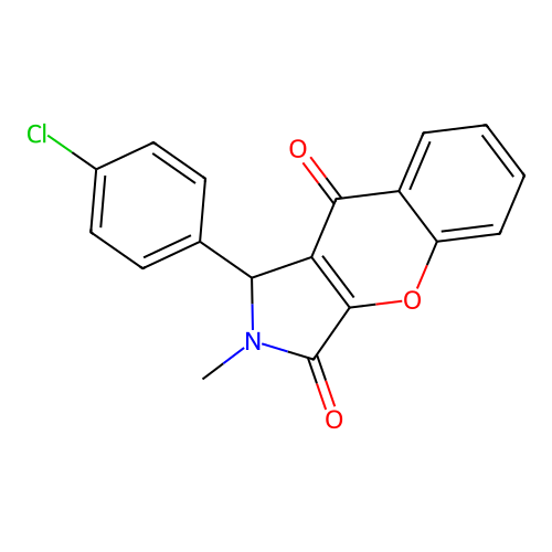 1-(4-Chlorophenyl)-2-methyl-1,2-dihydrochromeno[2,3-c]pyrrole-3,9-dione structure