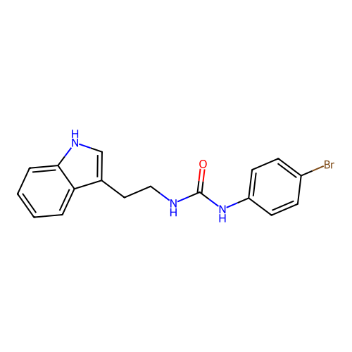 1-(4-bromophenyl)-3-[2-(1H-indol-3-yl)ethyl]urea structure