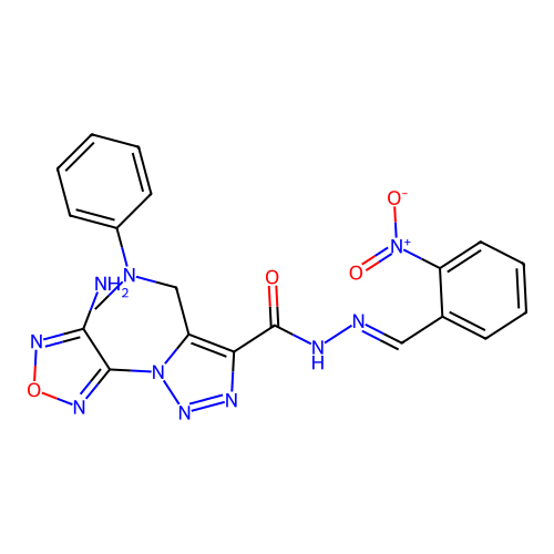C20H18N10O4 structure