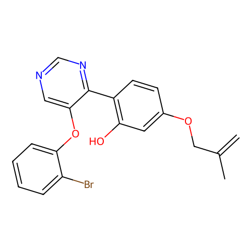 2-(5-(2-Bromophenoxy)pyrimidin-4-yl)-5-((2-methylallyl)oxy)phenol structure