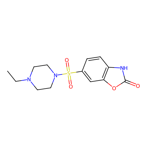 6-((4-ethylpiperazin-1-yl)sulfonyl)benzo[d]oxazol-2(3H)-one structure