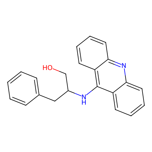 2-(Acridin-9-ylamino)-3-phenylpropan-1-ol structure