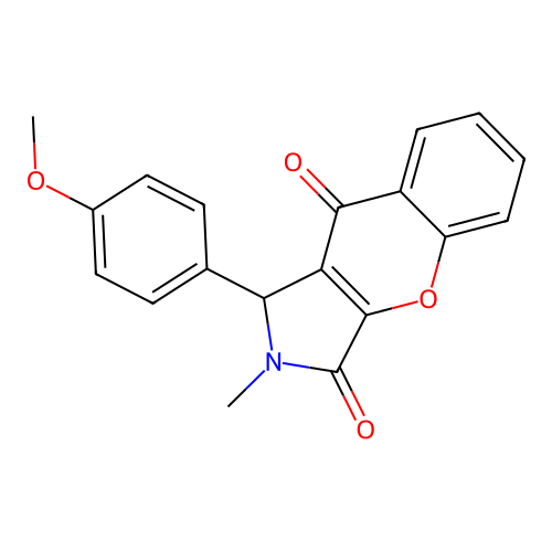 1-(4-Methoxyphenyl)-2-methyl-1,2-dihydrochromeno[2,3-c]pyrrole-3,9-dione structure