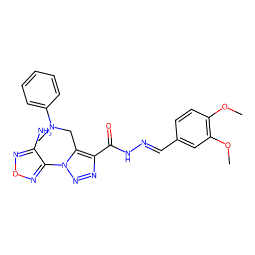 C22H23N9O4 structure