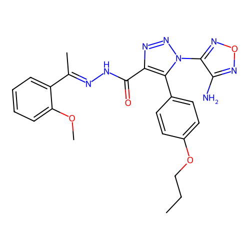 C23H24N8O4 structure
