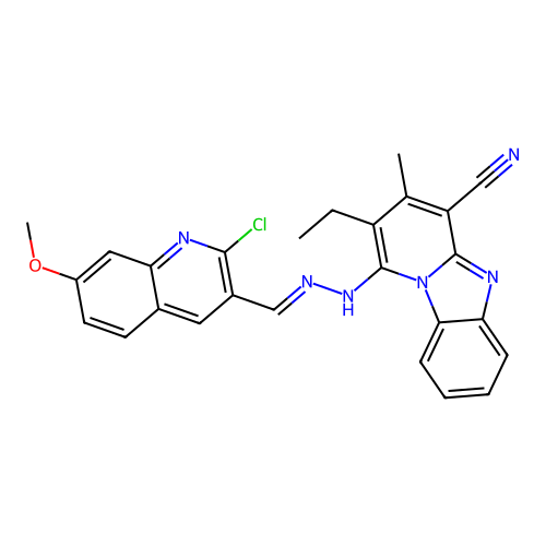 C26H21ClN6O structure