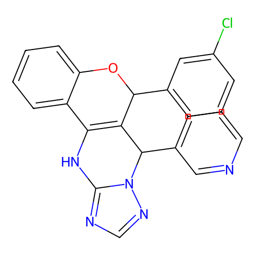 C23H16ClN5O structure