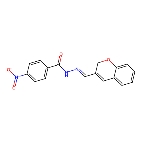 N'-[(E)-2H-chromen-3-ylmethylidene]-4-nitrobenzohydrazide structure